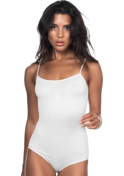 DolceFemme Ripli Ince Askılı Body 1923 - görsel 1