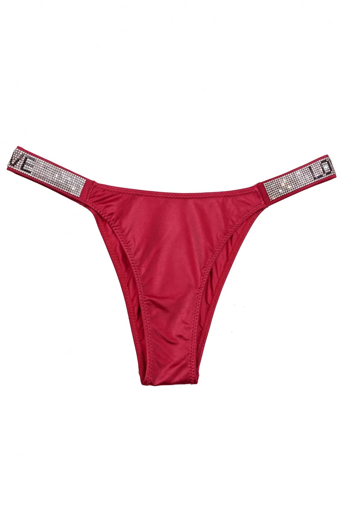 Dolce Femme Taşlı LOVE Yazılı Kırmızı Tanga - görsel 3